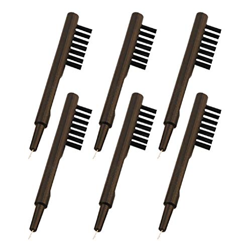 Reinigungsbürste für Hörgeräte - Gesunde Pflege Hörgeräte Zubehör Reinigungs-Kits, 7 Straußbürsten mit Magnet und Schlaufe, 6 Stück Cover