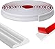 6.1M x 28MM Leisten Selbstklebend Wand Deko - Wandleistenleiste - Selbstklebende Verkleidungsleiste Zierleisten Weiß, Spiegelrahmen Schranktür Home Decoration