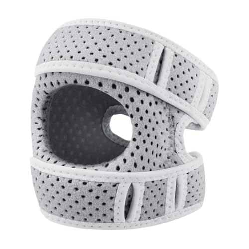 CHYLMAPHEN Adjustable Sports Knee Pads Brace Sports Running Tennis Knee Protection Gym Safety for Volleyball Football Dance Yoga Tennis Running(Grey,1 Piece)