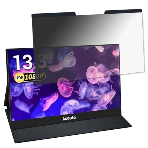 Acouto XC13 13.3インチ 16:9 対応 マグネット式 覗き見防止フィルム プライバシーフィルター ブルーライトカット 反射防止 PC パソコン ノートブック のぞき見防止 画面保護 保護シート 着脱簡単 両面使用