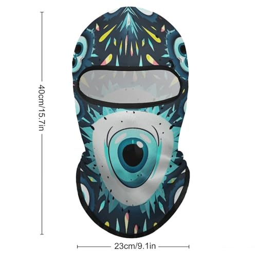 Balaclava para Hombres, Máscara de Esquí con Ojos Malignos, Cubreboca para Ciclismo y Temporada Invernal miniatura 2