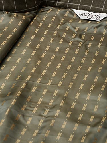 Image of SOJANYA Men Kurta Pyjama With Nehru Jacket