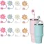 12 pcs-Flowers (Blue/Pink/Brown/White)