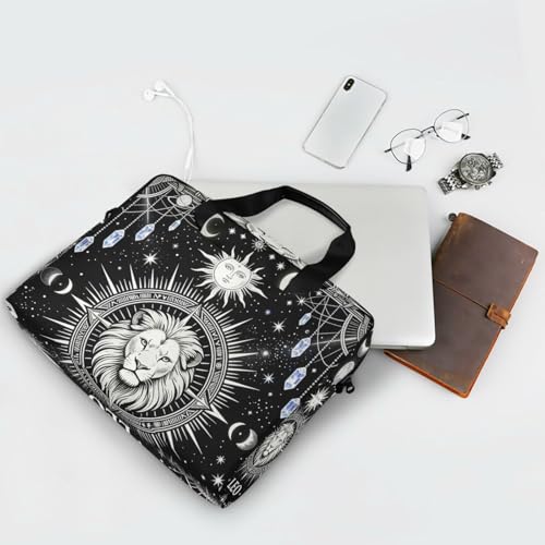 Funda para portátil de 15.6 pulgadas con asa y correa negra miniatura 7