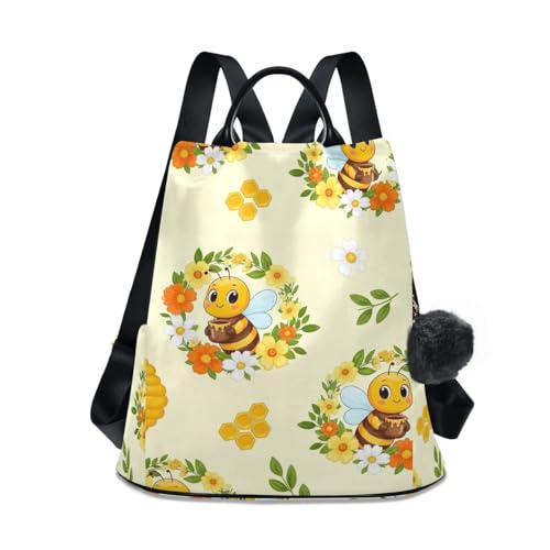 Mochila antirrobo de abejas para mujer: bolso de viaje de moda