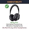SOULWIT Remplacement Rechange Mousse Coussin Coussinets Kit pour Bose 700 (NC 700 NC700) Noise Cancelling Casque Headphones HP,Cousinette avec du Cuir Plus Doux, Une Mousse de Bruit pour Le Bruit