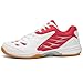 CHUUMEE Pickleball Shoes for Men Tennis Racquetball Squash Shoes Sneakers for All Court Badminton Athletic Shoes Anti-Slip (12,White red)