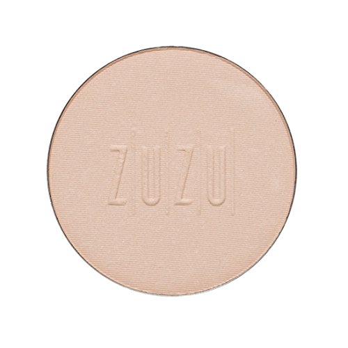 ZUZU LUXE Mineral Powder, Dual Powder Foundation, medium to full coverage, natural finish. Natural, Paraben Free, Vegan, Gluten-free, Cruelty-free, Non GMO, .32 oz. (Refill D-7)