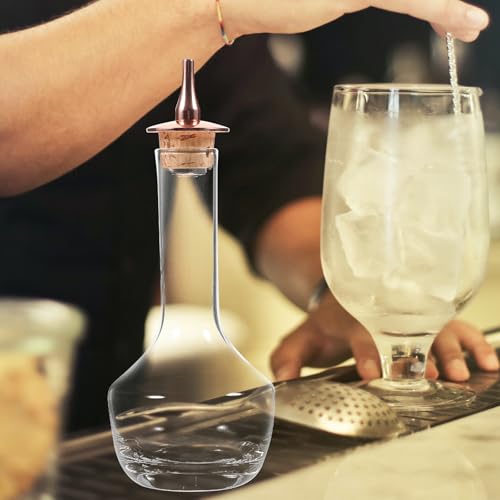 Bouteille à cocktail en verre noble et finitions acier robuste - 7
