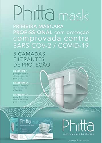 Máscara cirúrgica virucida 50 unidades