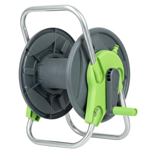 Image of Vinka Hose Reel Stand (Plastic) Complete Set for Holding Water Pipe of 1 /2(inch) 100 Mtr. Easy Winding Rewinding. Saves Pipe from Cuts, Kinking, Breakages and extends life of Water Pipes