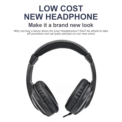 Almohadillas de repuesto W820NB para auriculares compatibles con Edifier W820NB, cuero protein suave, espuma de memoria, cubiertas de copas de oreja gris miniatura 3