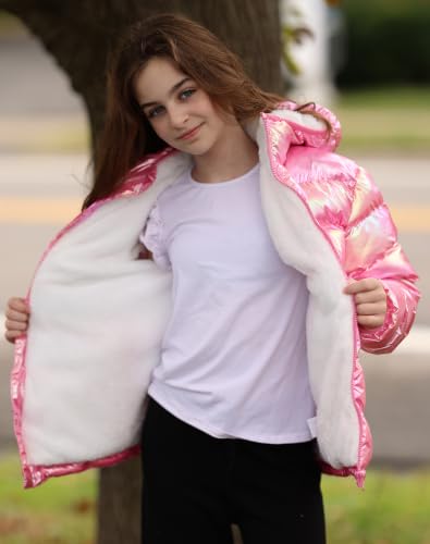 Image of Lovekider 4-12 Years Girls Hooded Puffer Jacket Warmth Padded Winter Coat
