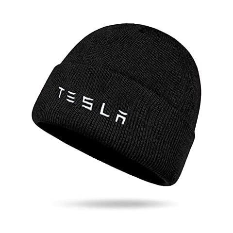 ARKOSKNIGHT Trawler Beanie Watch Hat Roll Up Edge Skullcap Tesia-Wordmark Logo Racing Motor Hat Fashion Street Dancing Sports, Wordmark-white Cover