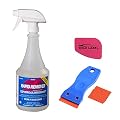 RapidTac Rapid Remover Adhesive Remover Kit with Lil Chizler and Plastic Razor Blade with 5 Extra Blades (32oz. Kit)