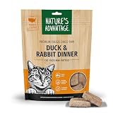 Nature's Advantage Freeze-Dried Raw Duck & Rabbit Dinner Cat Food Mini Patties, 12 oz | Grain Free, High Protein Nutrition