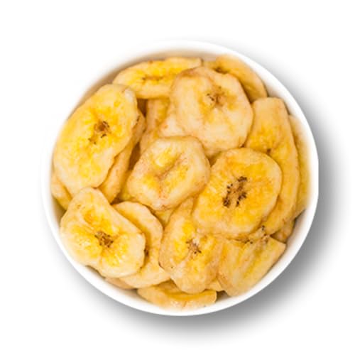 1001 Frucht - Bananenchips ohne Zuckerzusatz, 1kg, Neue Ernte, getrocknete Bananen mit Honig veredelt, geschmackvolle Chips, trockene Bananen als Trockenobst