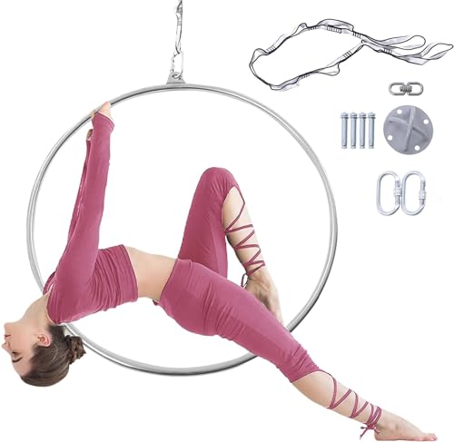 Kit gréement Lyra Hoop anneau simple patte acier inoxydable avec mousqueton