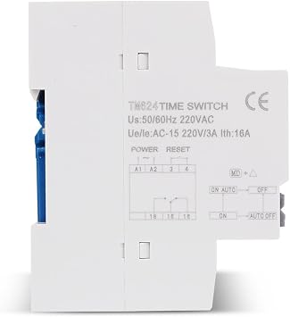TM624 40-Group School or Factory Automatic Bell Timer Controller 1~99 Seconds Interval Auto Ring Time Switch Digital Programmable LCD Display Din Rail Microcomputer Time Relay NKG-4