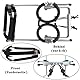 KAJILE Verstellbarer 2-Rad-Hunderollstuhl, L-3 Größe für behinderte Hund Hinterbeine Rehabilitation, geeignete Höhe 43-53cm, Breite 19-25cm, Länge 27-35cm