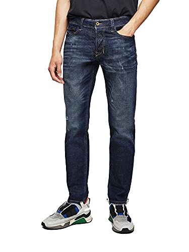 Jeans DIESEL Larkee-Beex 087AT regular tapered pour homme en denim brut