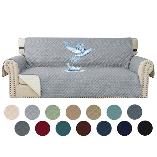 YSTELLAA Impermeable Housse Canapé 3 Places, Housse De Canapé avec Accoudoirs, Universelle Protege Canape, Répulsif Liquide, Antidérapante Épaissi,...