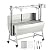 JustSmart Stainless Steel Automatic Rotisserie Grill with Wind Screen, 37in 132LB Capacity Electric BBQ Pig Lamb Rotisserie Roaster 50W Motor, Charcoal Spit Roaster Grill for Outdoor Kitchen, Camping