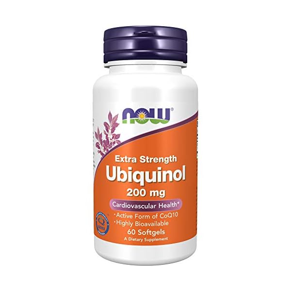 NOW-Supplements-Ubiquinol-200-mg-High-Bioavailability-the-Active-Form-of-CoQ10-60-Softgels NOW Supplements, Ubiquinol 200 mg, High Bioavailability (the Active Form of CoQ10), 60 Softgels