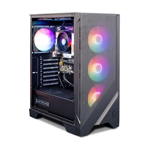 NSX GAMING Raptor Desktop (AMD Ryzen 7 5700G 4.6GHz NVIDIA, 16GB 2 * 8 GB DDR4 3600, 512Gb M2 NVME SSD, RGB Fans, W11, WiFi Ready, Mouse and Keyboard)