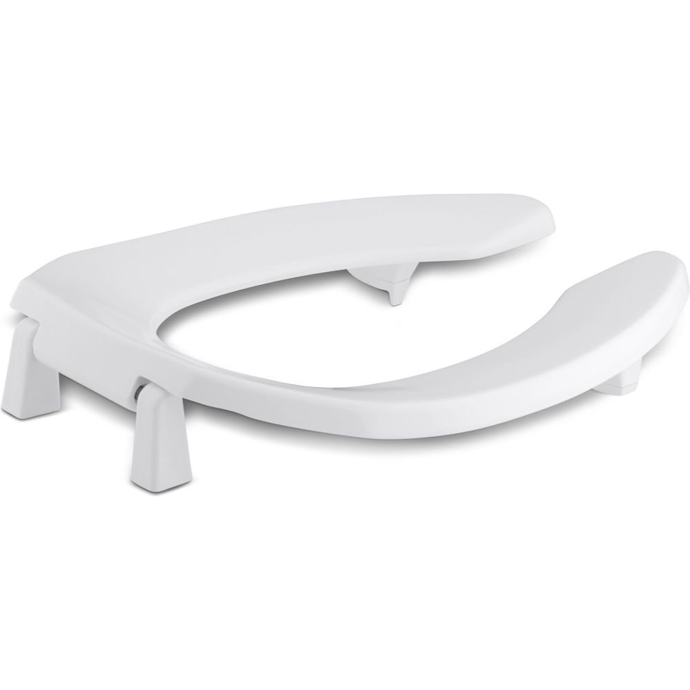 KOHLER K-4679-CA-0 Lustra Elongated Toilet Seat, White