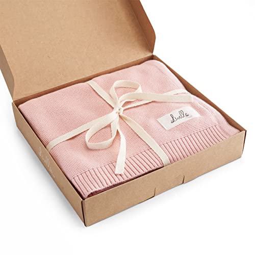 Livella Coperta per neonato e bambino cotone 100% biologico, coperta premium lavorata a maglia morbida e traspirante,...