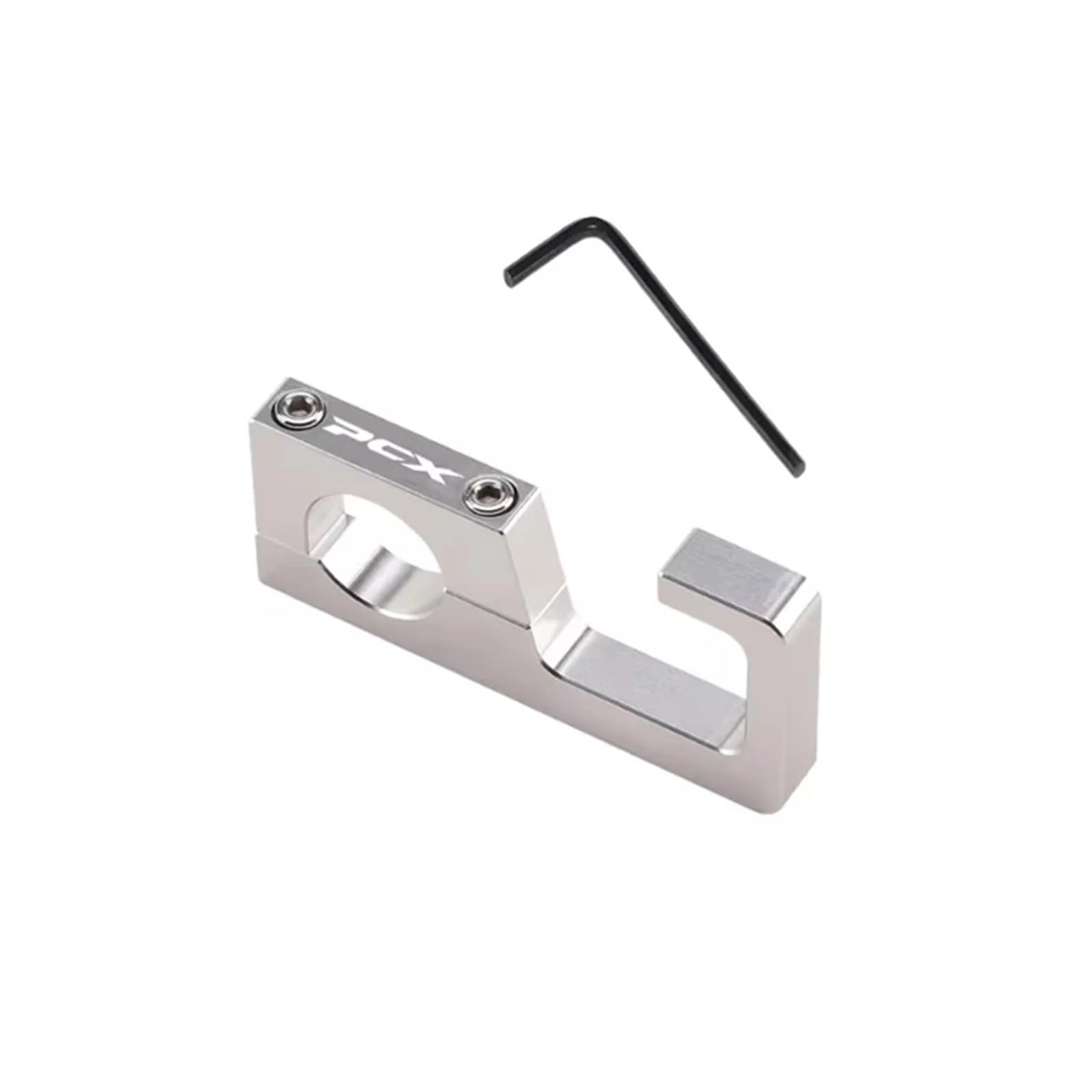 AUytcin Bike Hook Storage Hook for Hon@&da PCX125 PCX150 PCX160 PCX 160 PCX 150 PCX125 22mm Motorcycle Helmet Hook Luggage Bag Hook Holder Hanger Hooks(1PC Silver)