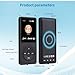 128GB MP3 Player with Bluetooth 5.2 Portable Multi-Function Music Player with HD Speaker,FM Radio, Voice Recorder, E-Book Slim Design Metal Shell (Earphones Included)