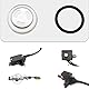 2 Sets 18mm Schauglas Dichtung,Schauglas Dichtung für Motorrad,Motorrad Dichtungen und Unterlegscheiben,für Bremspumpe Bremse Master Zylinder Reservoir Motorrad (2 Set)