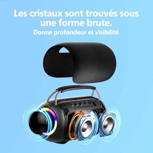 Enceinte Bluetooth sans fil portable d'extérieur pour musique clé USB et TF