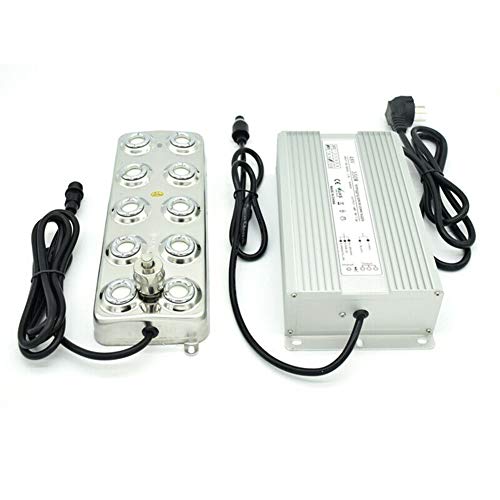 3500-5000ML/H 10 Head Ultrasonic Mist Maker Fogger Humidifier Hydroponics with Waterproof Power 110V