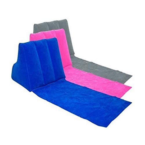 Tapete de ar livre BESPORTBLE, almofada de triângulo de PVC compacto, inflável, portátil, almofada d