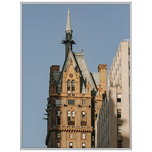 Golden State Art, 18X24 Inches Metal Picture Frame 18 X 24 Aluminum Photo Frames, Acrylic Glass, Wall Hook Included (1-Pack Silver) #TOP19