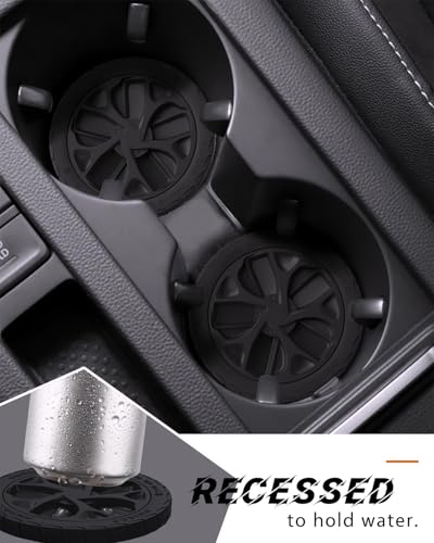 Posavasos para coche Umirro con diseño de neumático 2.87 pulg miniatura 2