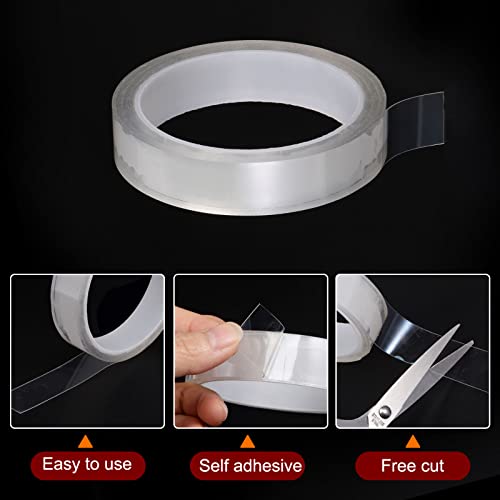Image of HARFINGTON Caulk Strip Tape Clear 0.8 inch x16Ft Waterproof Sealing Tape with Sealing Tool for Kitchen Cooktop Sink Bathtub Shower Toilet