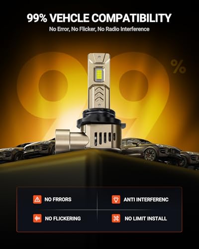 Image of SEALIGHT 9006 /HB4 9005 /HB3 Light Bulb Combo 1:1 Real Design, 10X Super Bright L2S 9005 9006 Fog Bulb, 6500K Cool White, 20 Year+ Extended Lifespan, 1:1 Halogen Size Wireless, Plug and Play, Pack of 4