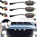 FetonAuto Front Grille Lights Compatible with 2010-2018 Ford F150 Raptor Style Aftermarket Grill, LED Grille Marker Lights Cars Grid Decorative Accessories, 3PCS with Fuse and Wire