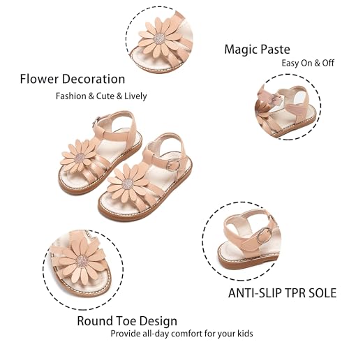 Image of Kiderence Toddler Girls Sandals Little Girls Kids Summer Shoes Toddler Sandals