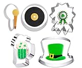 magpross 10,2 cm große Weihnachts-Ausstechformen, 5 Stück, Hut, Tasse, Mikrofon...