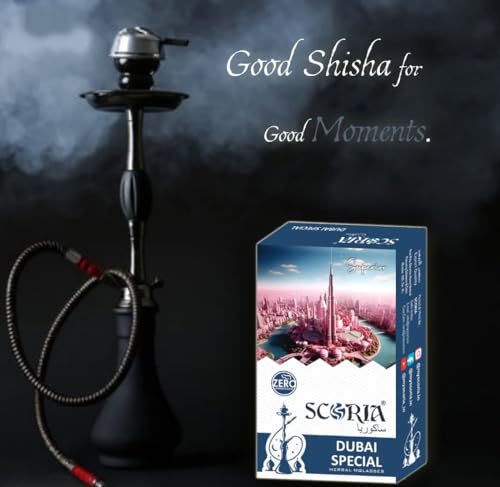 Image of SCORIA Superior Hookah Double Apple, Brain Freezer, Dubai Special, Kesar Pan, Pan Kiwi MInt, Chocolate Flavour & 3 Box Filter (Pack Of 9)