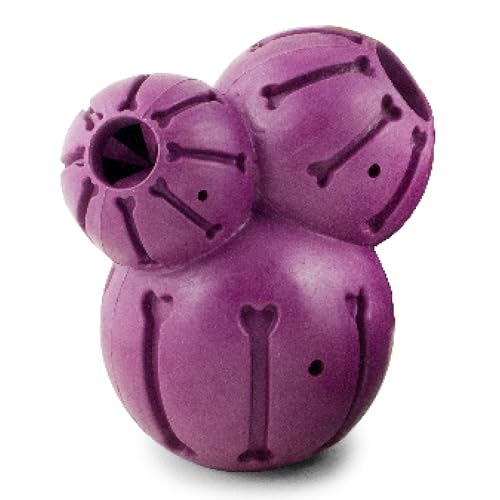 PetSafe Busy Buddy Barnacle - Treat Dispensing Dog Toy for Mental Stimulation - Natural Rubber - Durable Construction - Dishwasher Safe - Treat Meter Technology - Perfect for Peanut Butter - Large