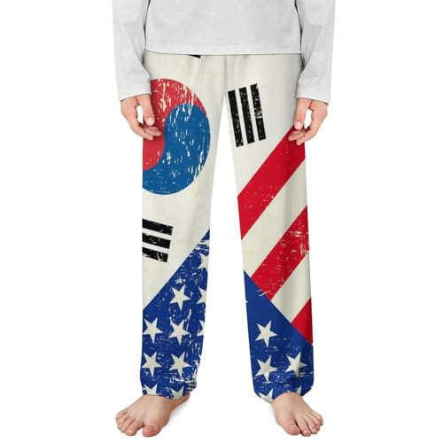 USA And Korean FlagChildren's Casual Pajamas150CM