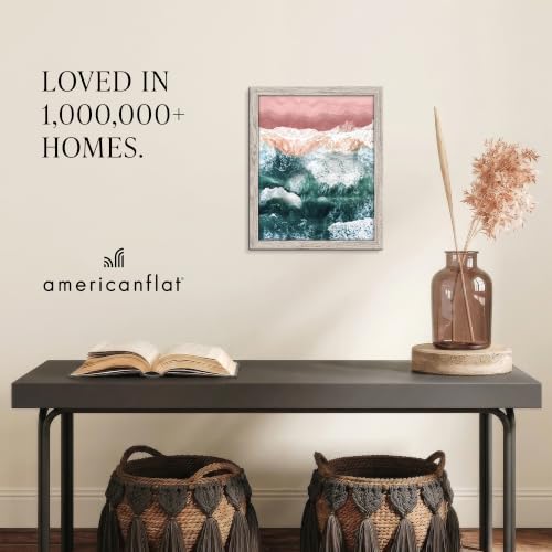 Image of Americanflat 16x20 Poster Frame - Driftwood Engineered Wood with Polished Plexiglass - Wide Picture Frame for Vertical or Horizontal Wall Display - Epic Collection - Driftwood