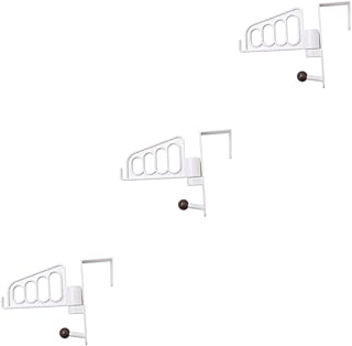 Abaodam 3 pcs Hanger Rack Twin Hooks Organizer Wall Mount Clothes Drying Rack Towel Drying Rack Over hat Hangers Coat Hook Rack Hats Robes Rack Metal Hanger abs White arm Swing Valet