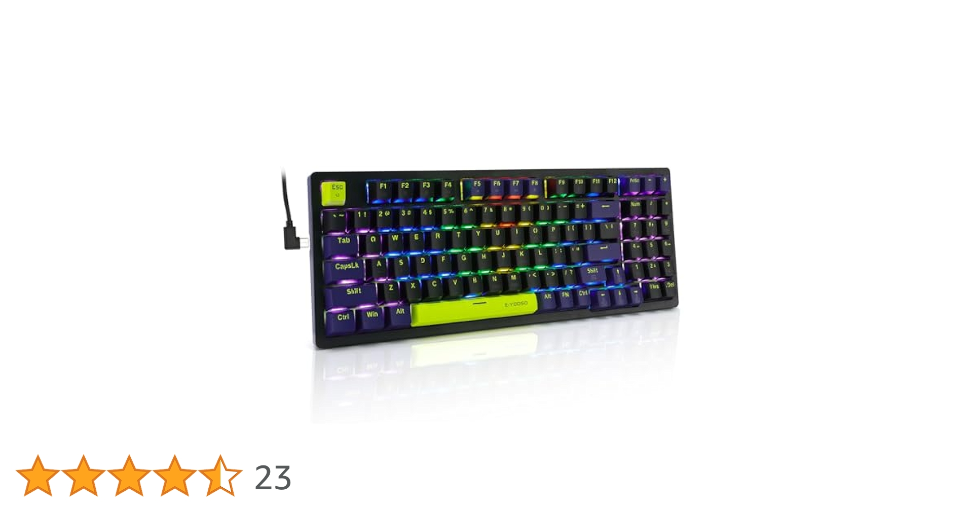 Amazon | E-YOOSO Z-94 メカニカルゲーミングキーボード